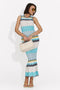 Rochie dama midi bleu Karemy Bogas
