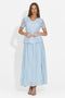Women's midi light blue dress Silviarosa Bogas