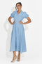 Midi light blue women's dress Taisiana Bogas