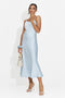 Women's midi light blue dress Zimia Bogas