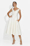 Vestido midi de mujer crema Ayanda Bogas
