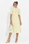 Midi yellow women's dress Ernesta Bogas