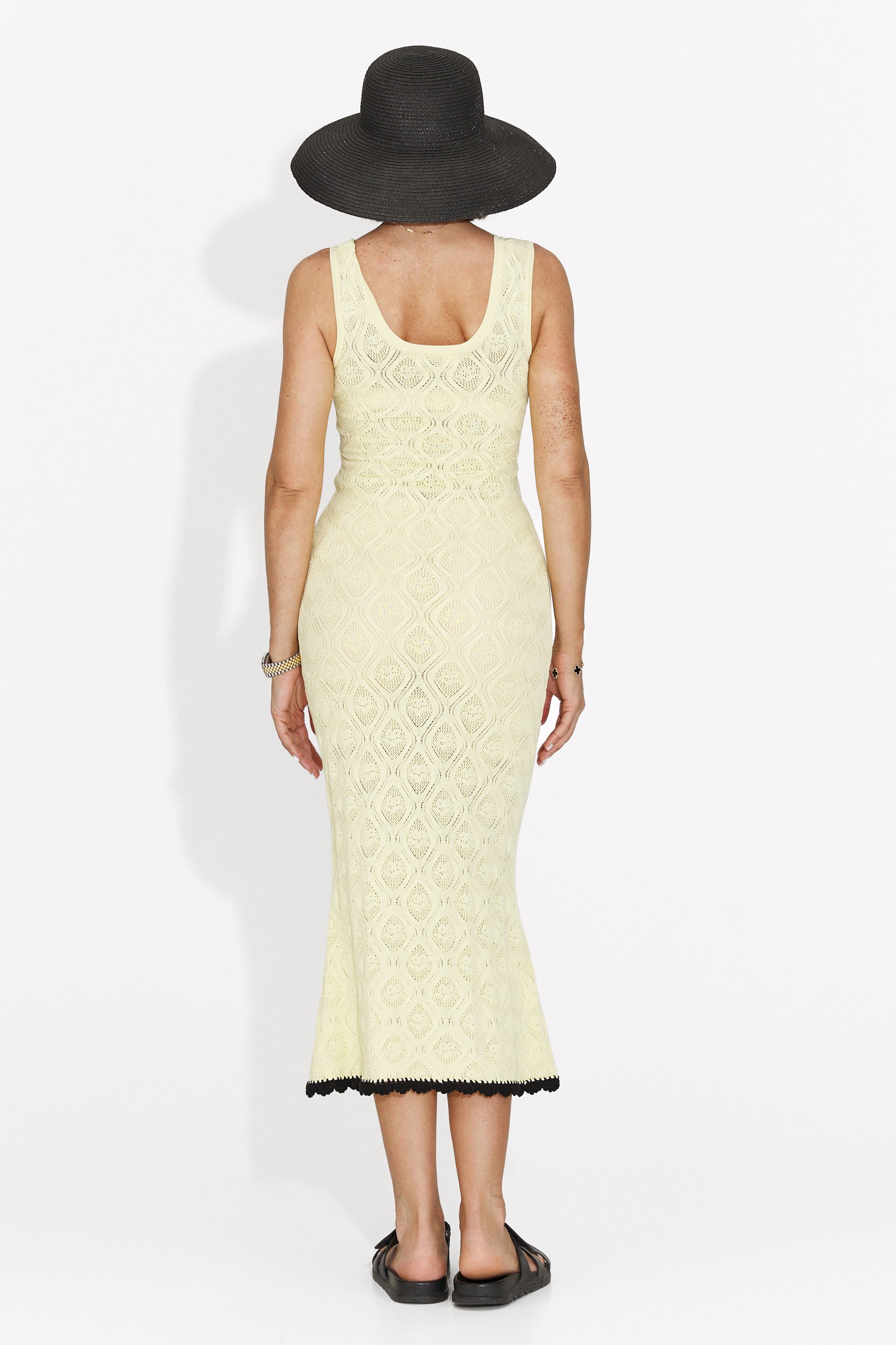 Rochie dama midi galbena Parina Bogas