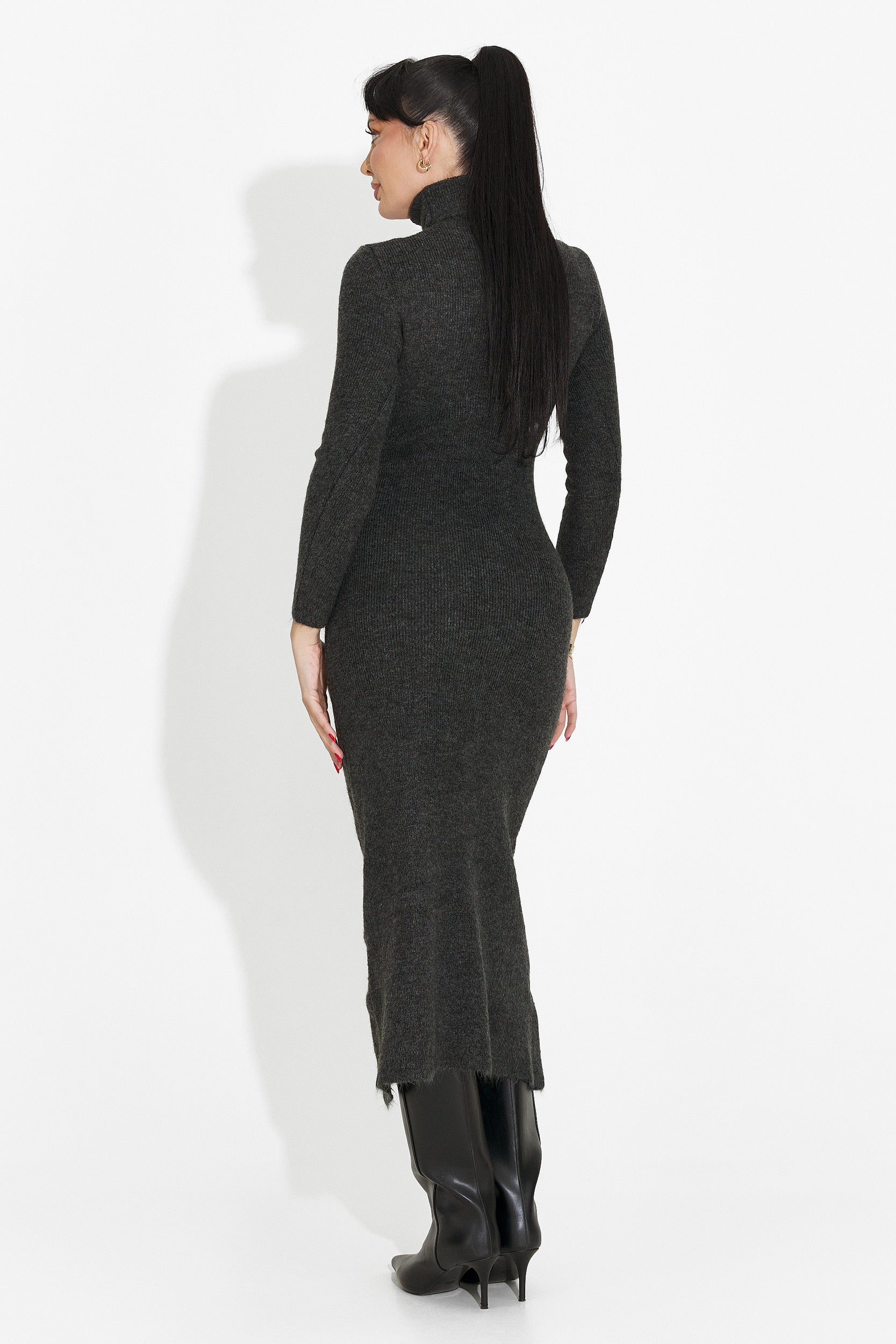 Graues Damen-Midikleid Patrisia Bogas