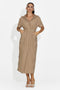 Women's midi brown dress Aneira Bogas