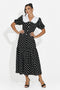 Midi black women's dress Anita Bogas