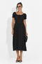 Midi black women's dress Elvilia Bogas