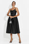 Women's midi black dress Florinela Bogas