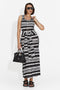 Robe Midi Noire Kadeia Bogas pour Femmes