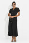Midi black women's dress Taisiana Bogas