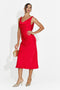 Red midi women's dress Aliria Bogas