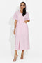 Women's midi pink dress Aneira Bogas