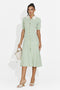 Midi green women's dress Ernesta Bogas