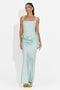 Women's midi green dress Kaviala Bogas