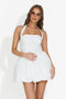 Short white women's dress Altira Bogas
