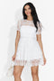 Avalina Bogas Short White Ladies Dress