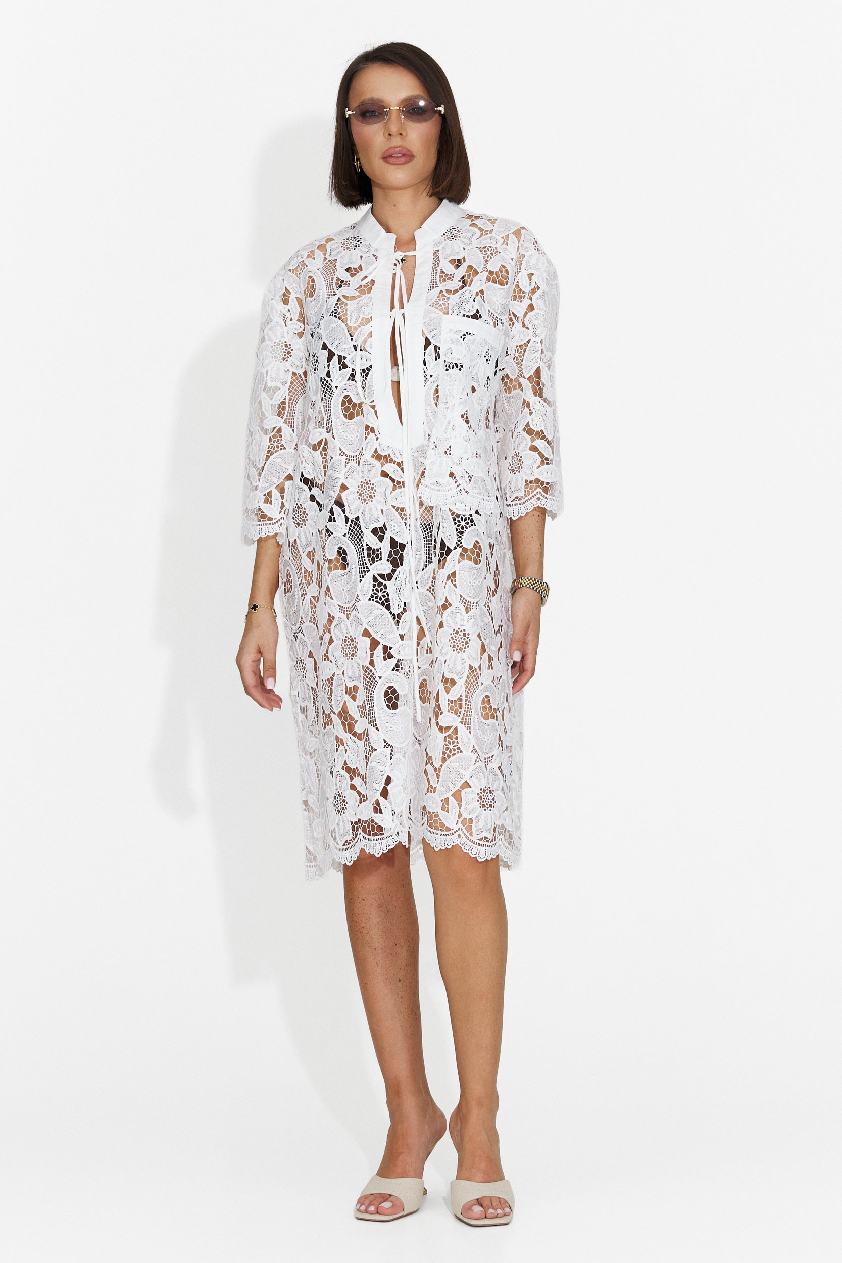 Rochie dama scurta alba Crina Bogas
