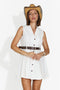 Women's short white dress Giulieta Bogas