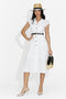 Rochie dama scurta alba Jasmina Bogas