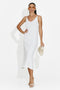 Women's short white dress Liorna Bogas