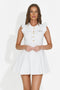 Short white women's dress Manari Bogas