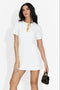 Robe Courte Blanche pour Dame de Melcor Bogas
