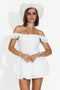 Short white women's dress Melindia Bogas