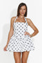 Short white women's dress Semona Bogas