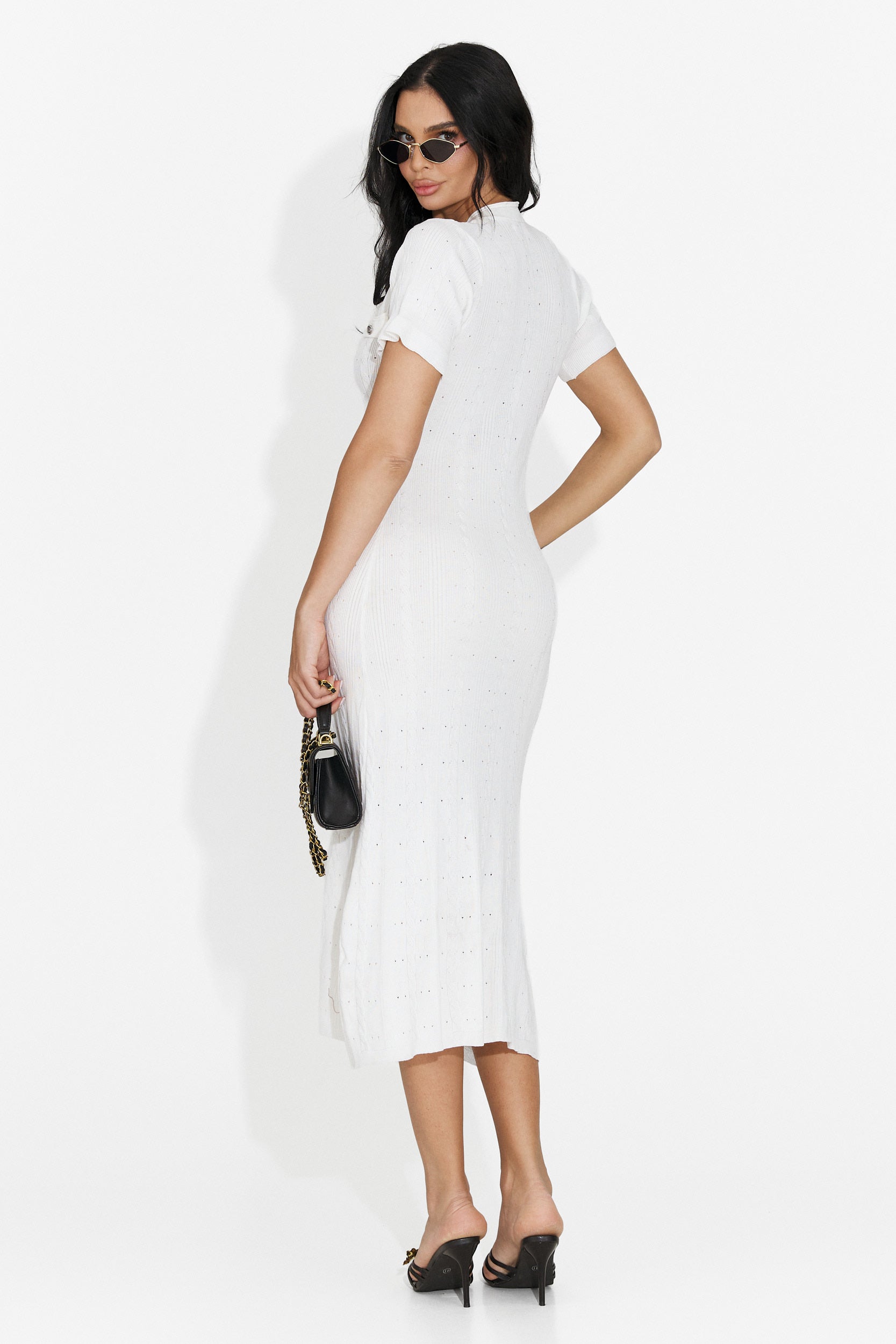 Rochie dama scurta alba Verioma Bogas