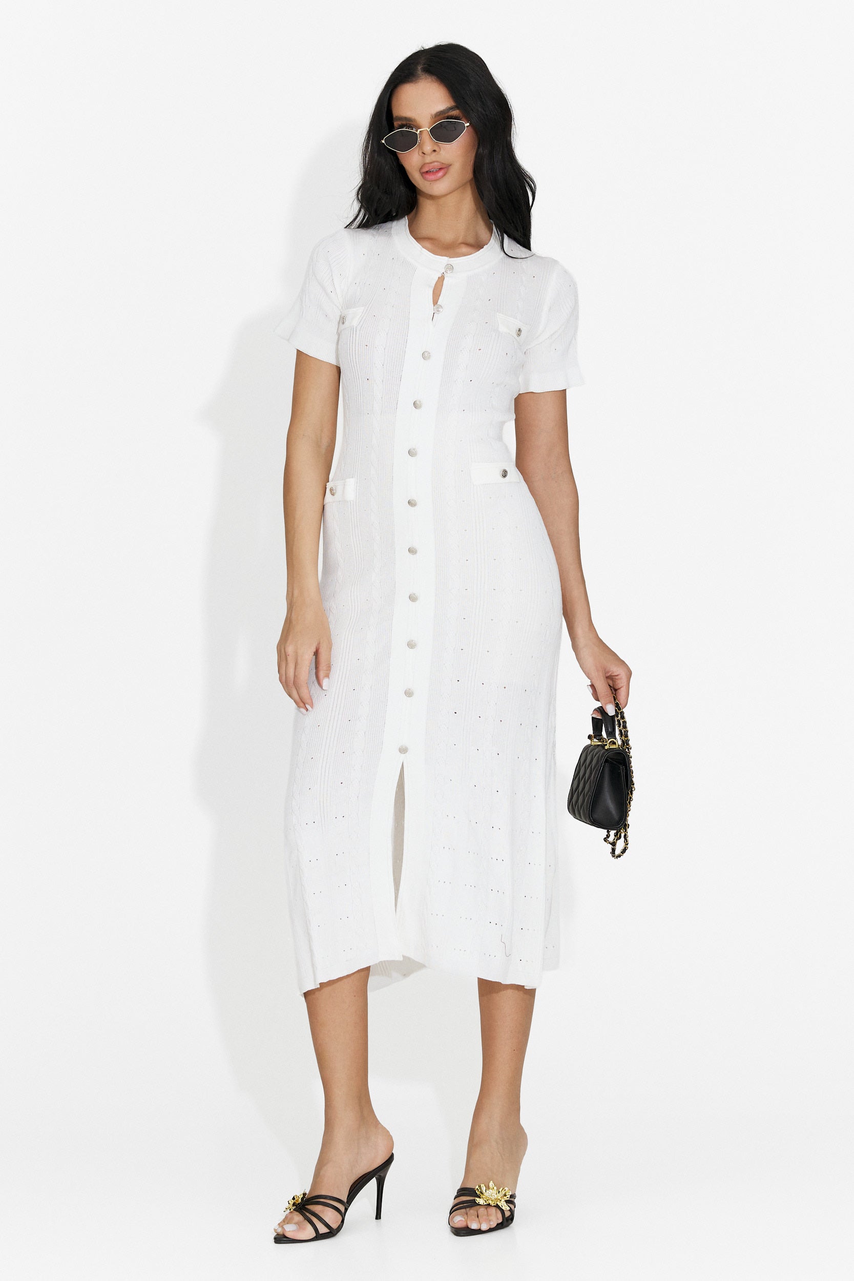 Rochie dama scurta alba Verioma Bogas