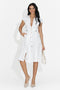 Vestido Corto Blanco para Damas de Yaldea Bogas