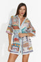 Short blue women's dress Lubiana Bogas