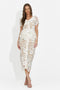 Women's short beige dress Akaria Bogas
