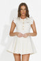 Short beige women's dress Manari Bogas