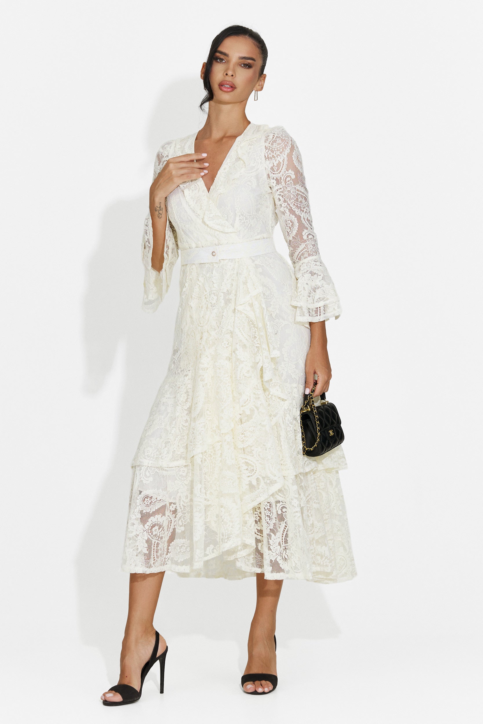 Short beige women's dress Nariam Bogas