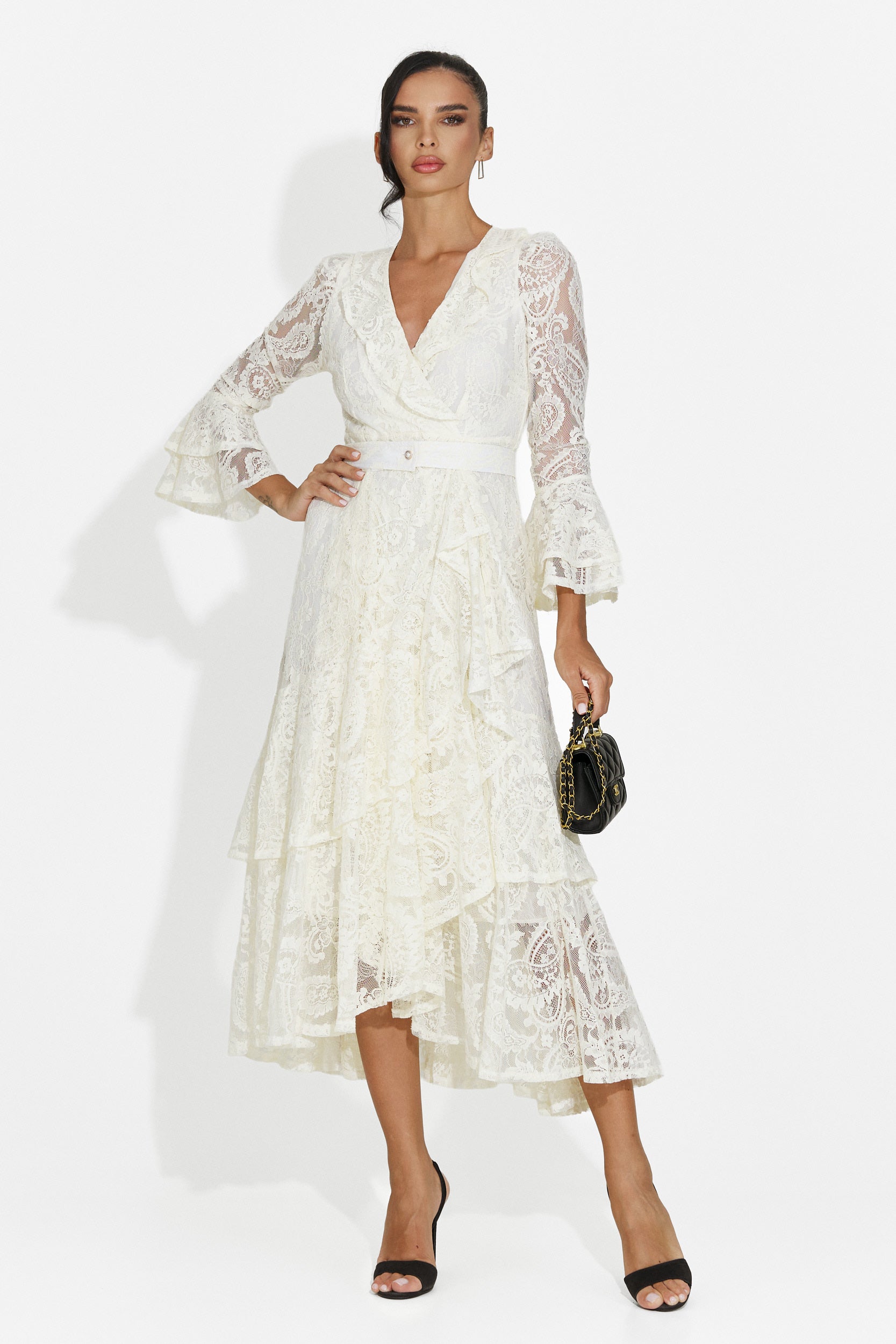Short beige women's dress Nariam Bogas