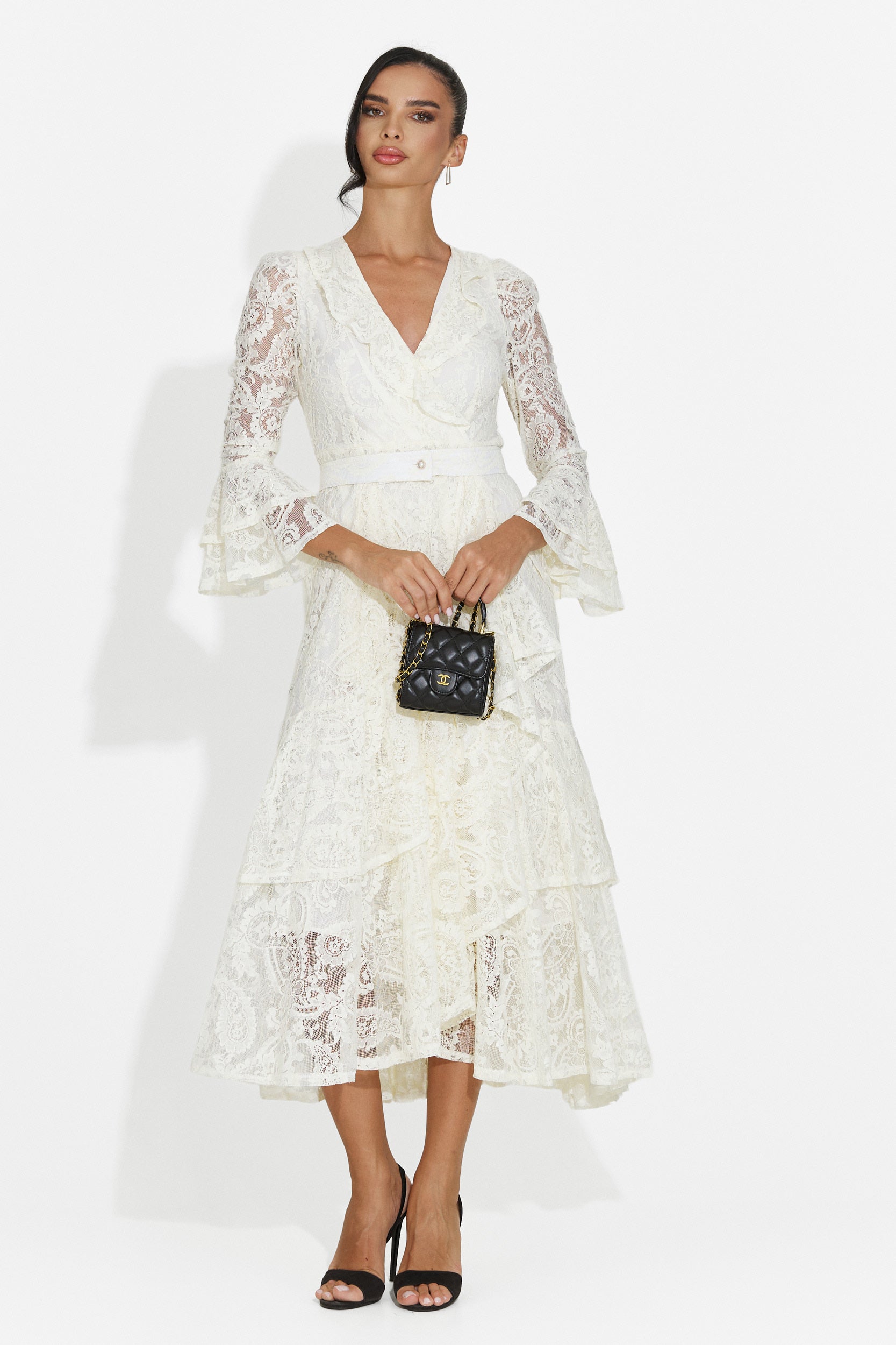 Short beige women's dress Nariam Bogas