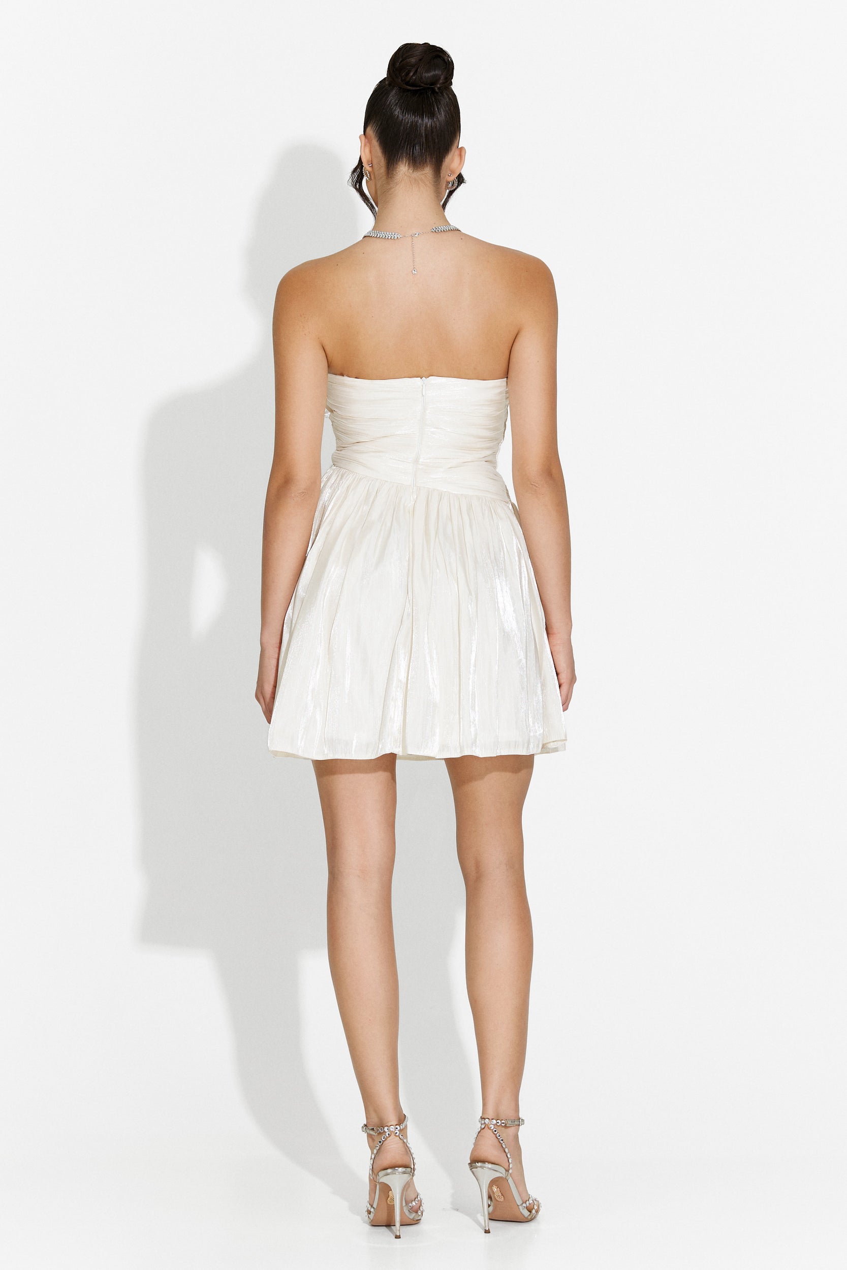 Robe courte beige pour femme Ziora Bogas