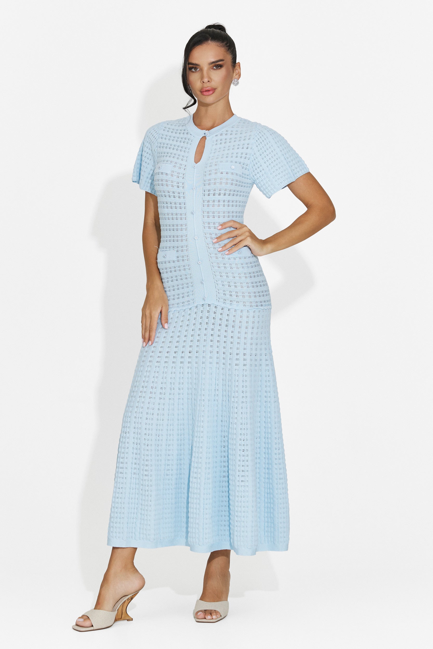 Women's short blue dress Azania Bogas
