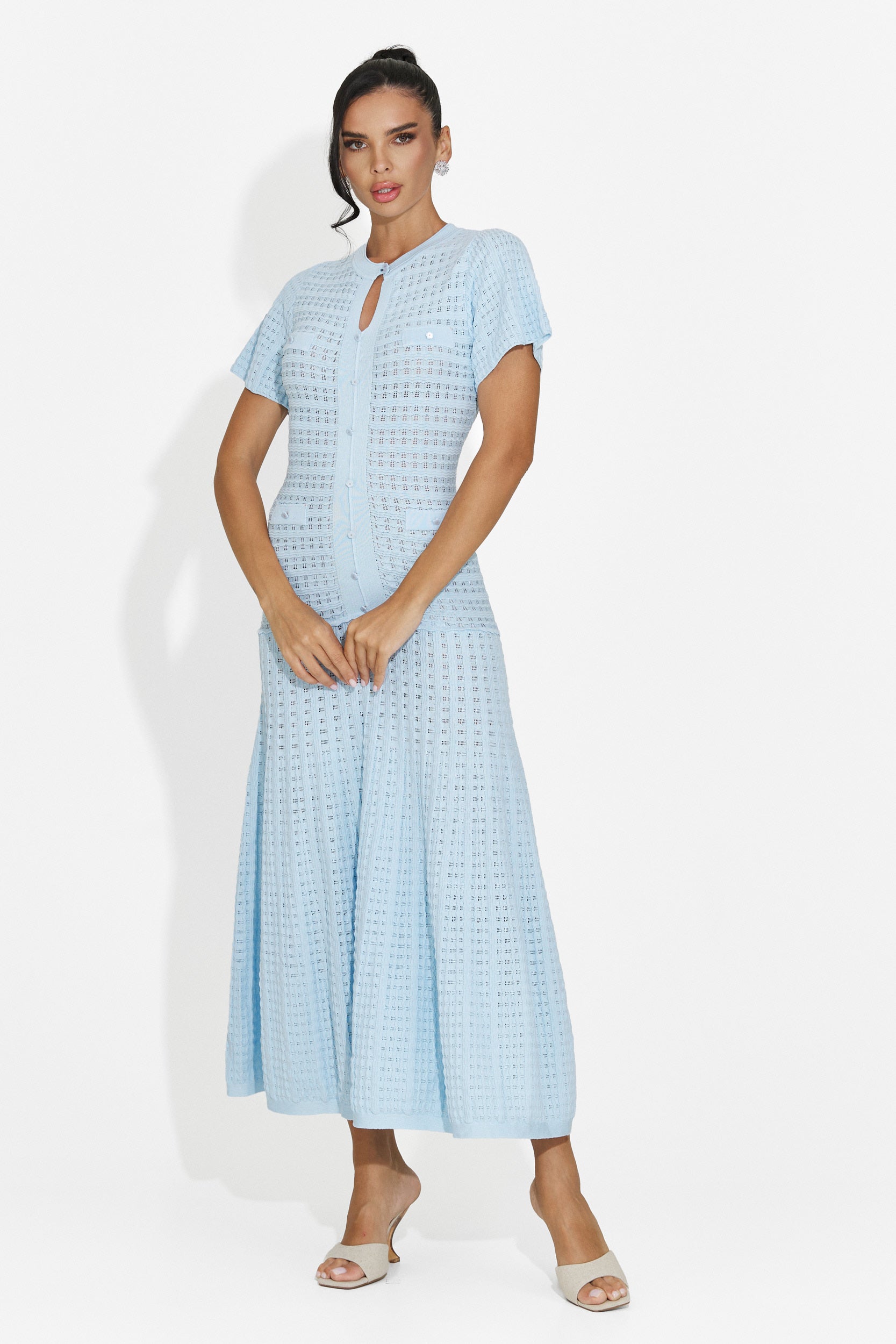 Women's short blue dress Azania Bogas