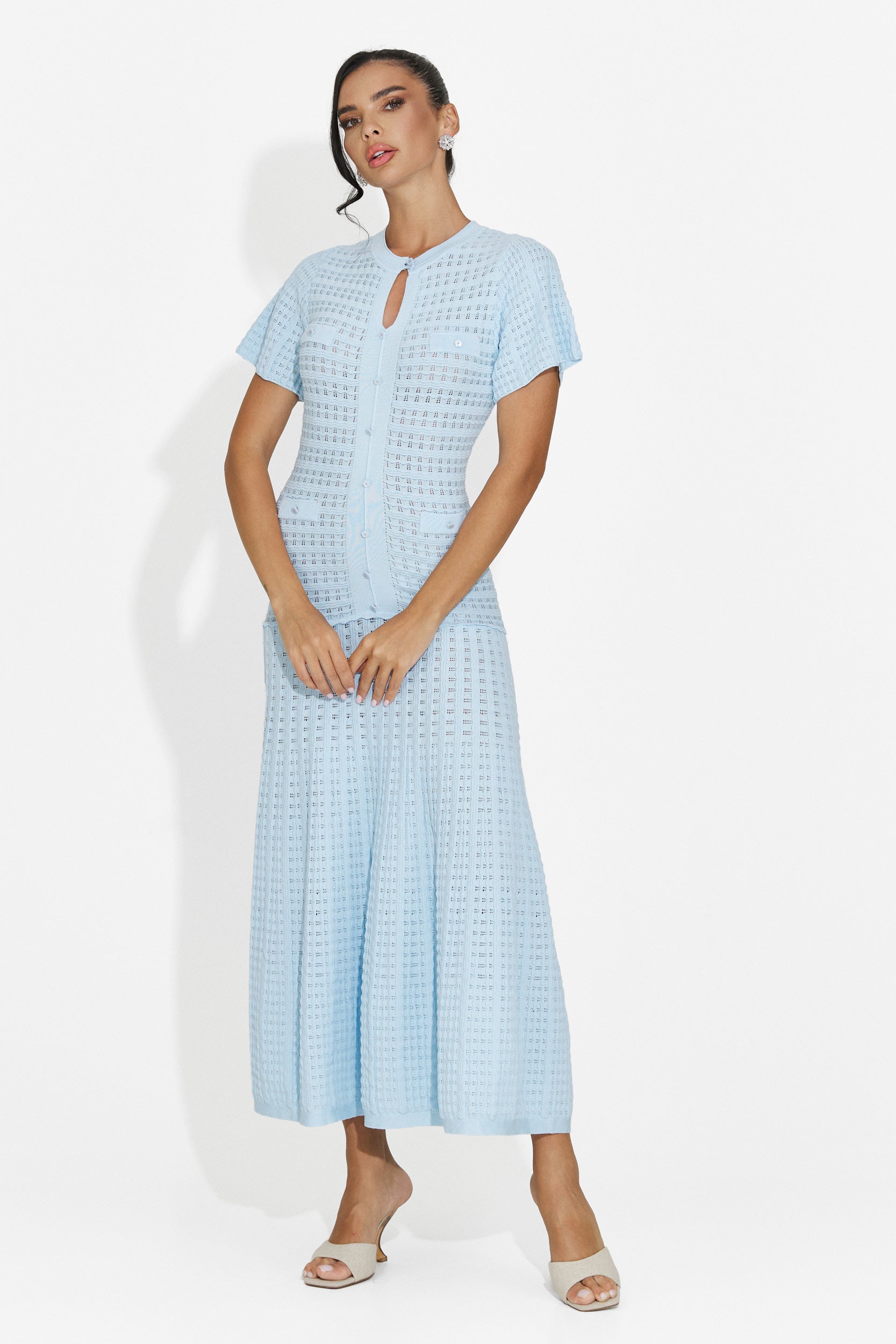 Women's short blue dress Azania Bogas