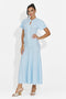 Women's short blue dress Azania Bogas