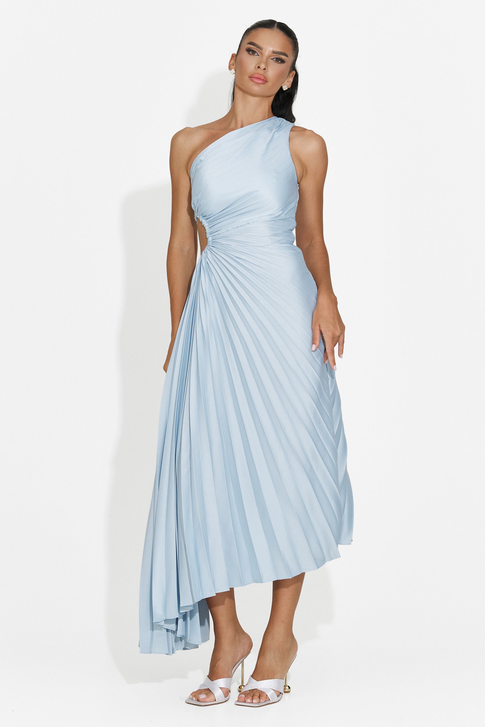 Women's short light blue dress Delimia Bogas
