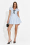 Short blue women's dress Eliria Bogas