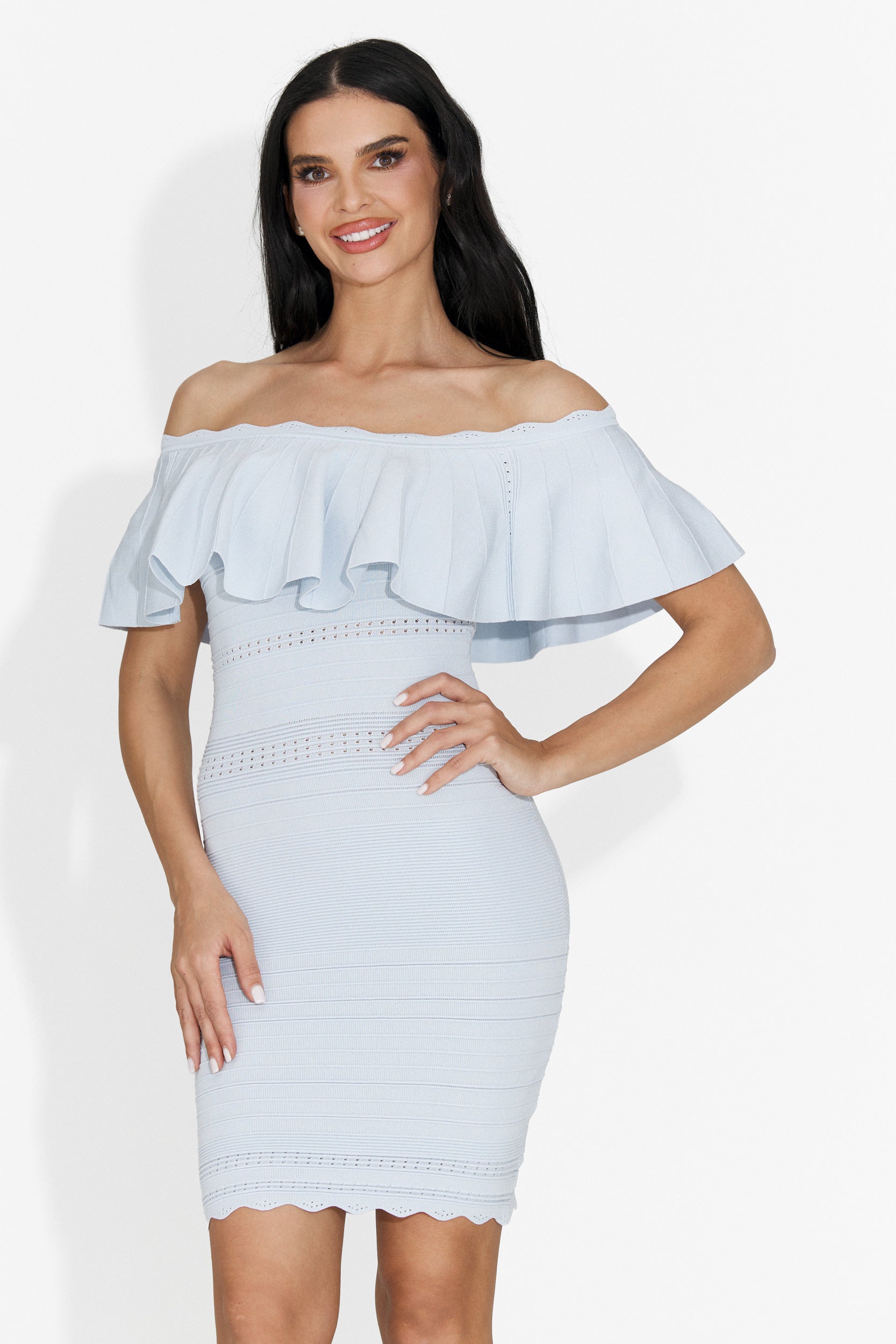 Rochie dama scurta bleu Loice Bogas