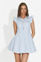 Short blue women's dress Manari Bogas
