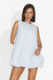 Women's short light blue dress Mauricia Bogas