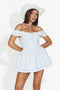 Short light blue women's dress Melindia Bogas