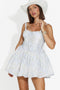 Short light blue women's dress Seminia Bogas