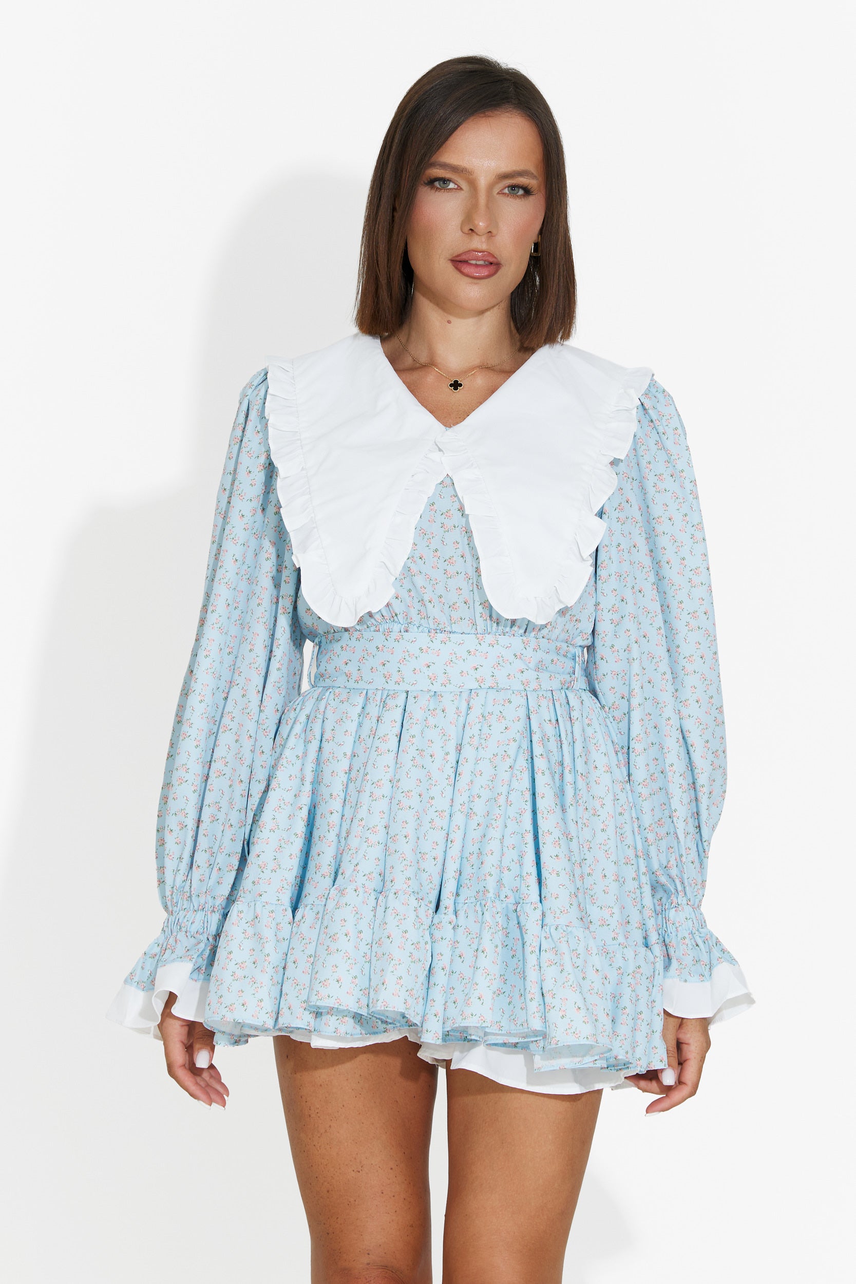 Short blue women's dress Trivaya Bogas